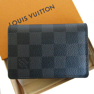 Louis Vuitton Graphite Black Organizer de Poche Wallet Canvas